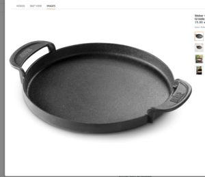 Weber Cast Iron Griddle